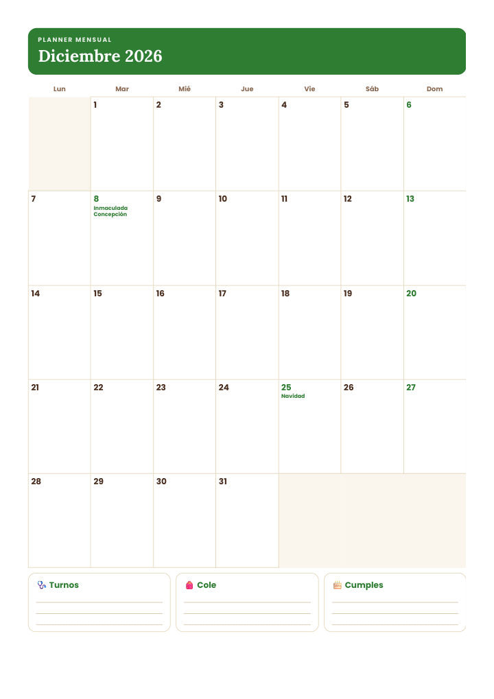 Hoja de Planner 2026–2027
