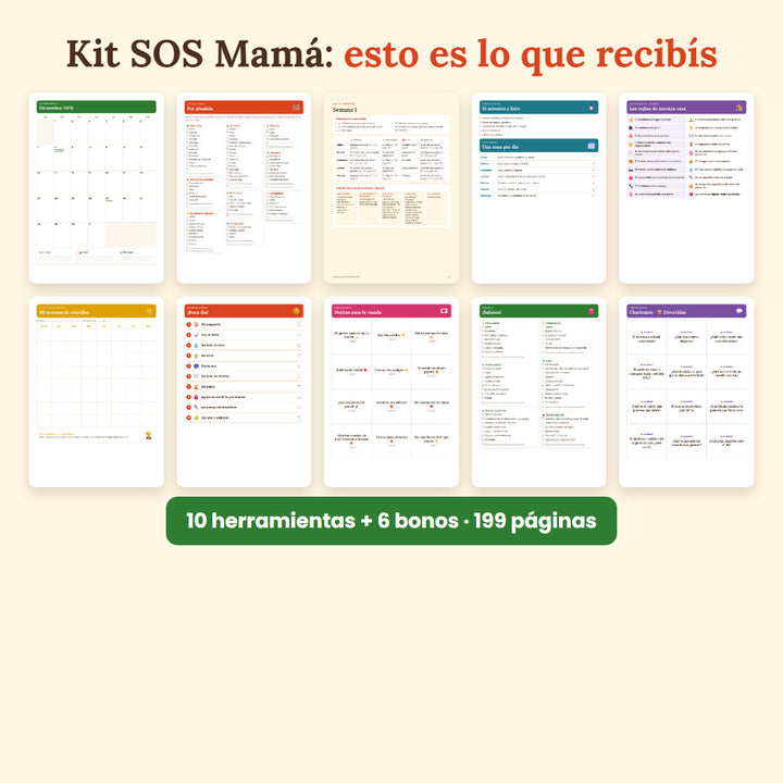 Las 10 herramientas del Kit SOS Mamá
