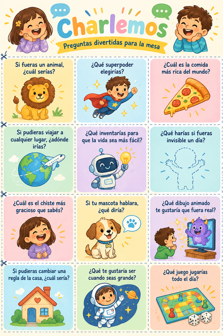 Hoja de Juego «Charlemos»